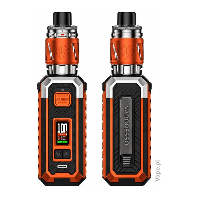 Vaporesso ARMOUR S — Orange · KIT · iTank 2 · 5 ml — przód i tył