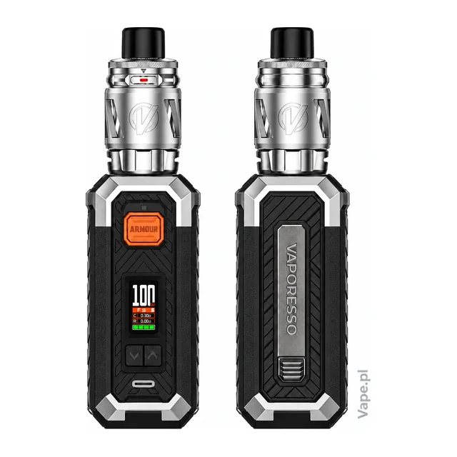 Vaporesso ARMOUR S — Silver · KIT · iTank 2 · 5 ml — przód i tył