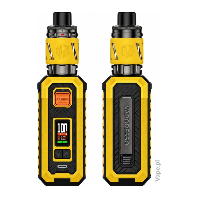 Vaporesso ARMOUR S — Yellow · KIT · iTank 2 · 5 ml — przód i tył