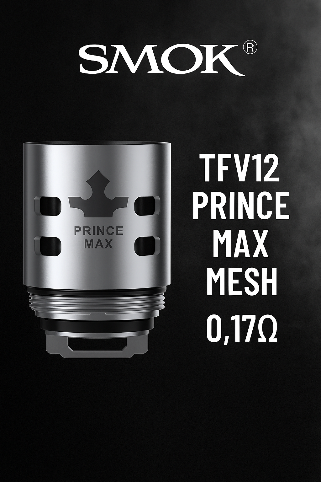 Grzałka Smok TFV12 Prince Max Mesh 0,17 Ω –