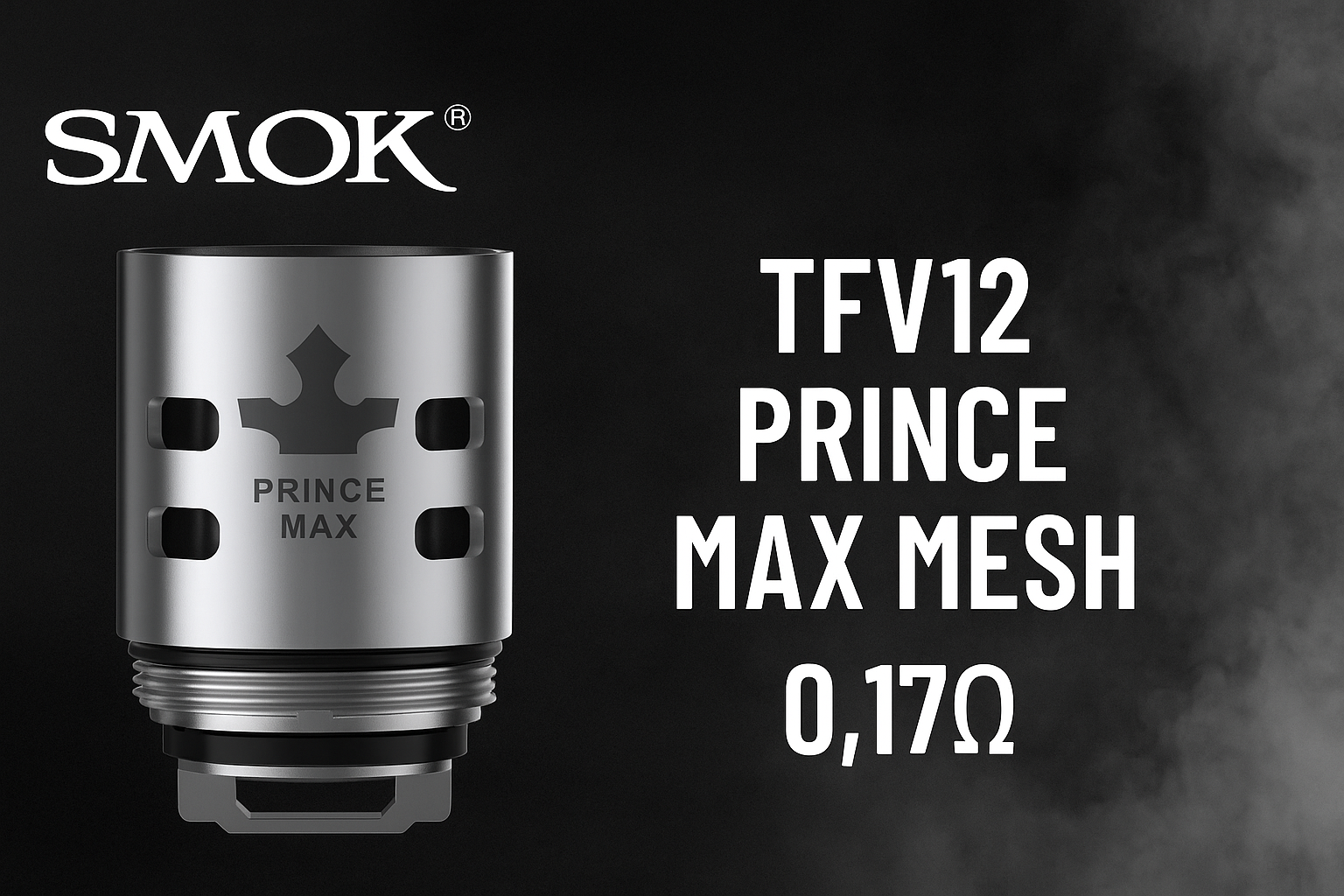 Grzałka Smok TFV12 Prince Max Mesh 0,17 Ω –