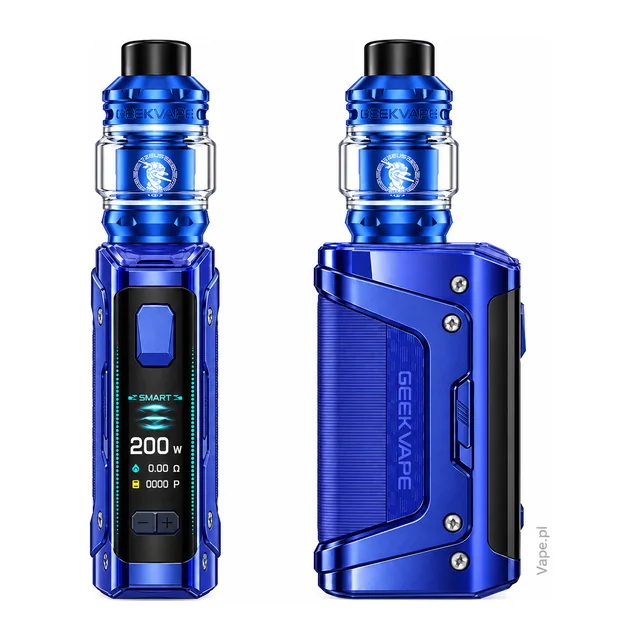 Geekvape Aegis Legend 5 KIT — Twilight Blue · Z Tank 2021 · Standard 5,5 ml — wyświetlacz i szeroki panel boczny