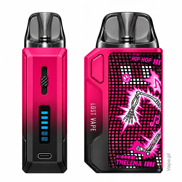 Lost Vape Thelema Elite S — Thunder Dance — przód i bok na wprost