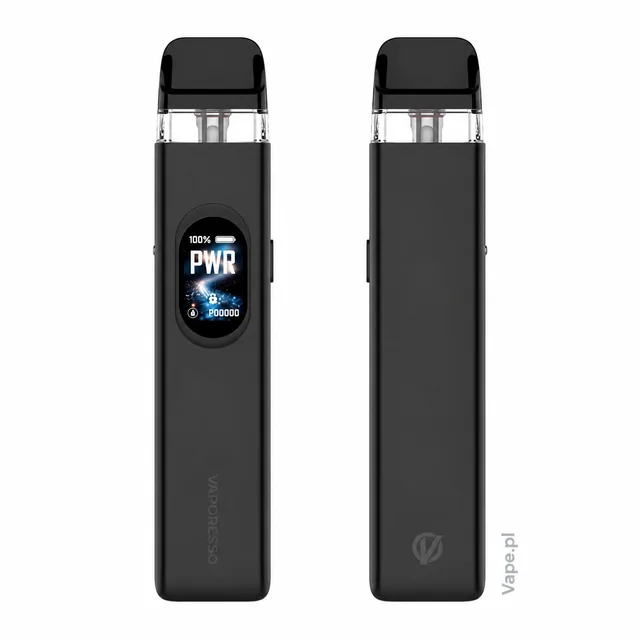 Vaporesso XROS 6 — Cosmic Black — przód i tył na wprost