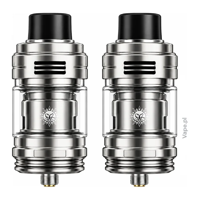 VooPoo UFORCE-L Tank — Silver · TPD · 2 ml — ujęcia zbiornika na wprost