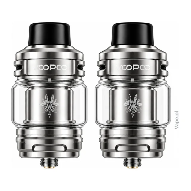 VooPoo UFORCE-X Tank — Silver · Standard · 5,5 ml — ujęcia zbiornika na wprost