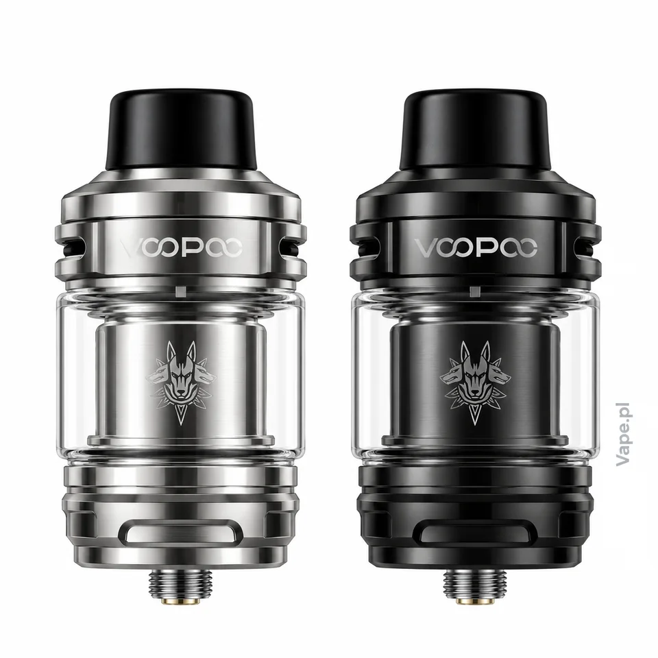 VooPoo UFORCE-X Tank — Silver po lewej, Black po prawej — szkło 5,5 ml
