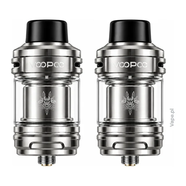 VooPoo UFORCE-X Tank — Silver · TPD · 2 ml — ujęcia zbiornika na wprost