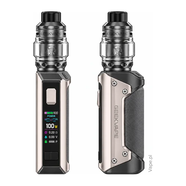 Geekvape Aegis Solo 3 KIT — Dark Gray · 18650 · Standard 5,5 ml — wyświetlacz i szeroki panel boczny, bez widoku spodu