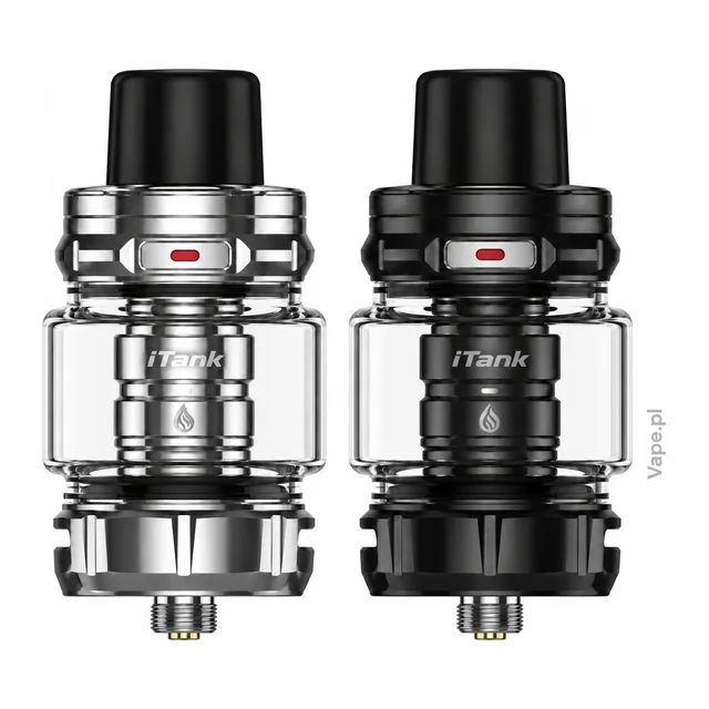 Vaporesso iTank 2 — srebrny po lewej, czarny po prawej
