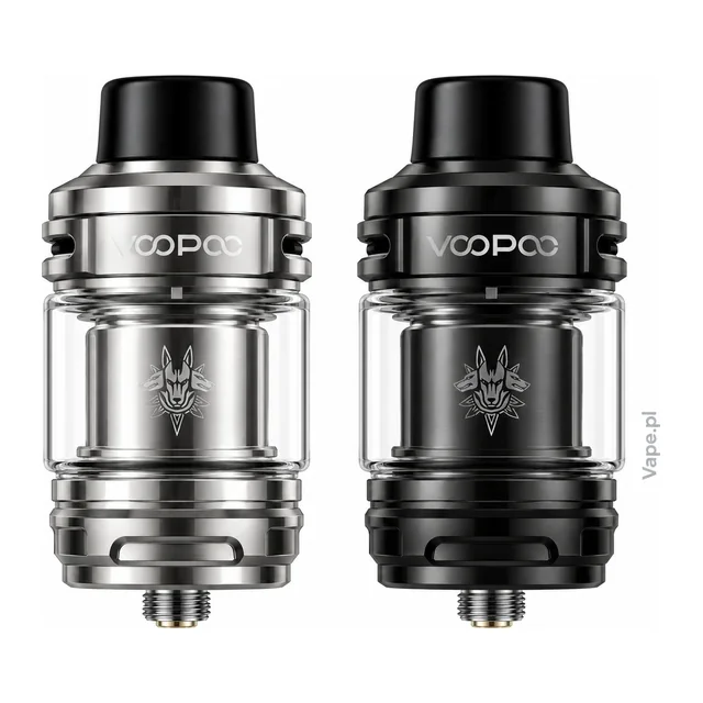 VooPoo UFORCE-X Tank — srebrny po lewej, czarny po prawej