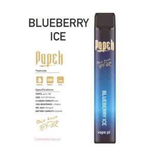 BLUEBERRY ICE- POPEK VAPE e-papieros jednorazowy - 700 Puff