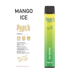 MANGO ICE - POPEK VAPE e-papieros jednorazowy - 700 Puff