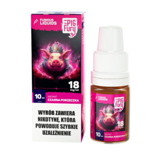 CZARNA PORZECZKA 18 mg E-LIQUID THE PIG FURY / Pink Fury