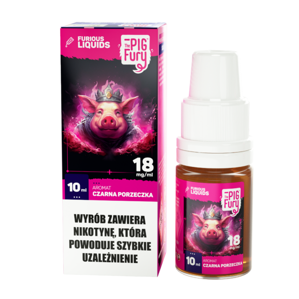 CZARNA PORZECZKA 18 mg E-LIQUID THE PIG FURY / Pink Fury