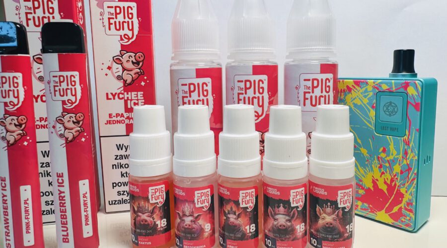 E-papierosy jednorazówki 800 puff – THE PIG FURY / PINK FURY
