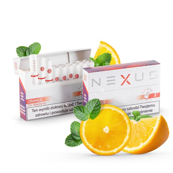 NEXUS 2% Orange, Pomarańcza - Wkłady do podgrzewacza - 1 paczka - 20 szt. wkładów www.vape.pl Orange, Pomarańcza