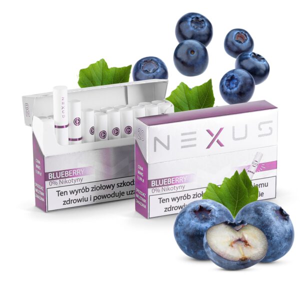 NEXUS FREE Blueberry, Jagoda - Wkłady do podgrzewacza - 1 paczka - 20 szt. wkładów.